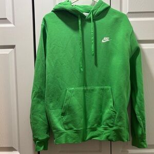 Nike Men's Vibrant Green Hoodie